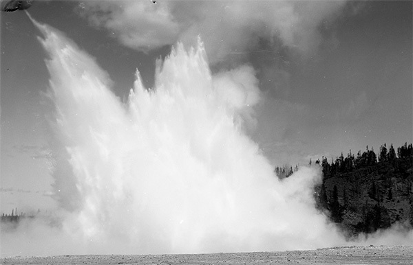 Excelsior Geyser - 1888 - F J Haynes Excelsior Geyser in full eruption - 1888