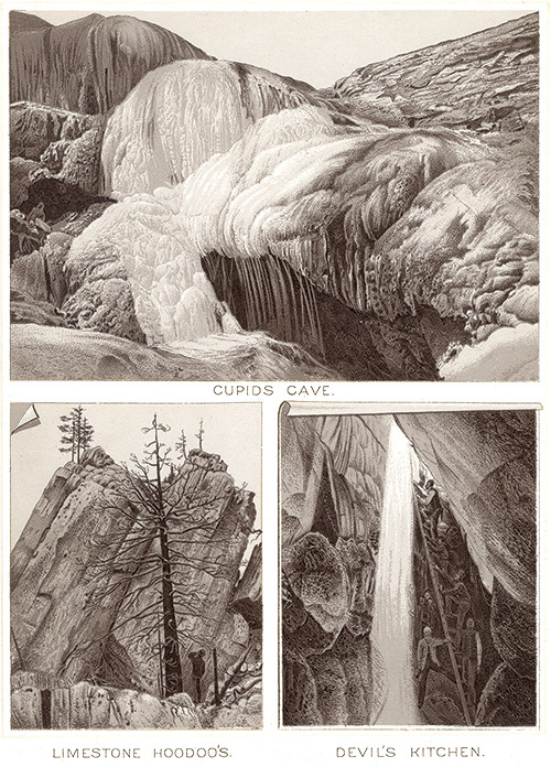 Souvenir Yellowstone National Park - Lithographic Page Souvenir Yellowstone National Park Lithographic Page
